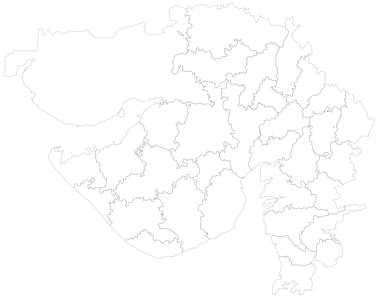 Coverage vs Demand Map of India: Step 1 — the geography, still empty