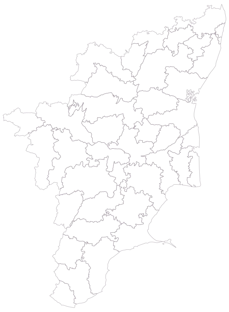 Health Facility Map of India by District: Step 1 — the geography, still empty