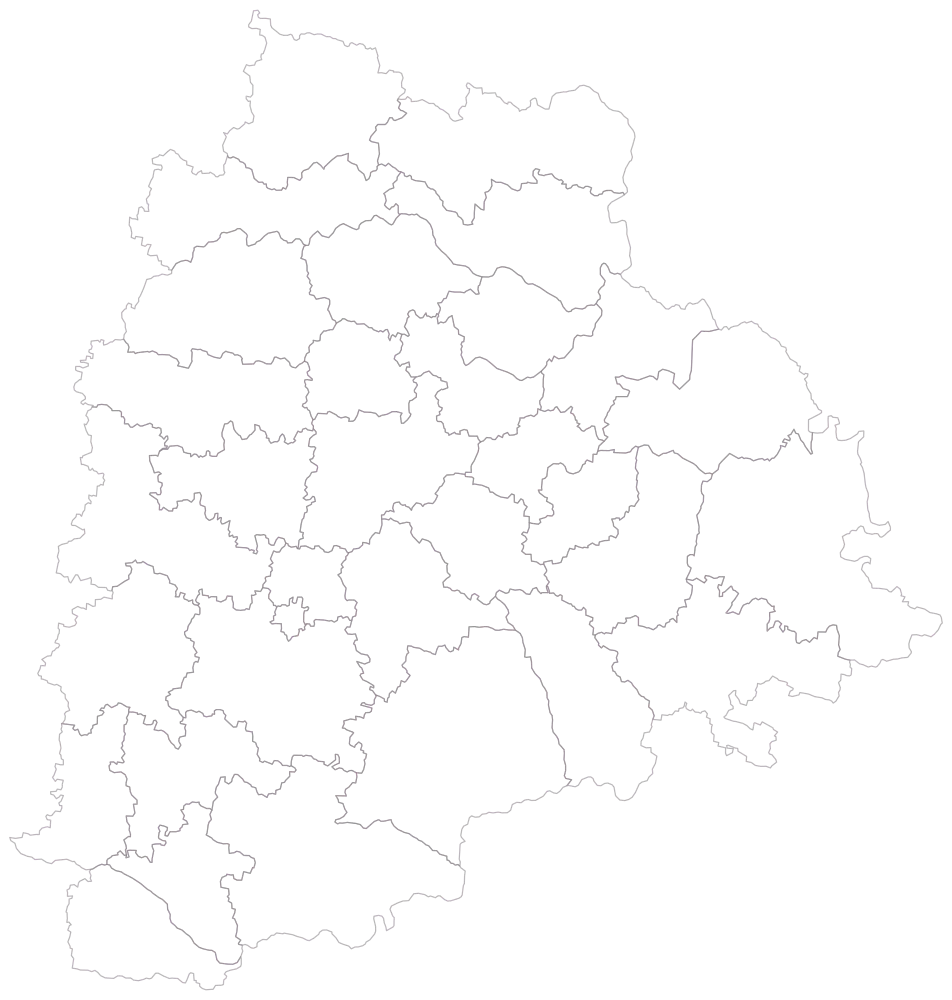 Manufacturing Output Map of Telangana by District: Step 1 — the geography, still empty
