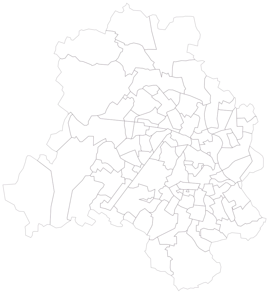 PIN Code Map of Delhi: Step 1 — the geography, still empty
