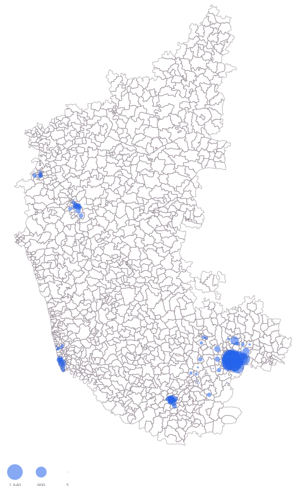 Store Catchment Map by PIN Code: Step 3 — the numbers, on defaults