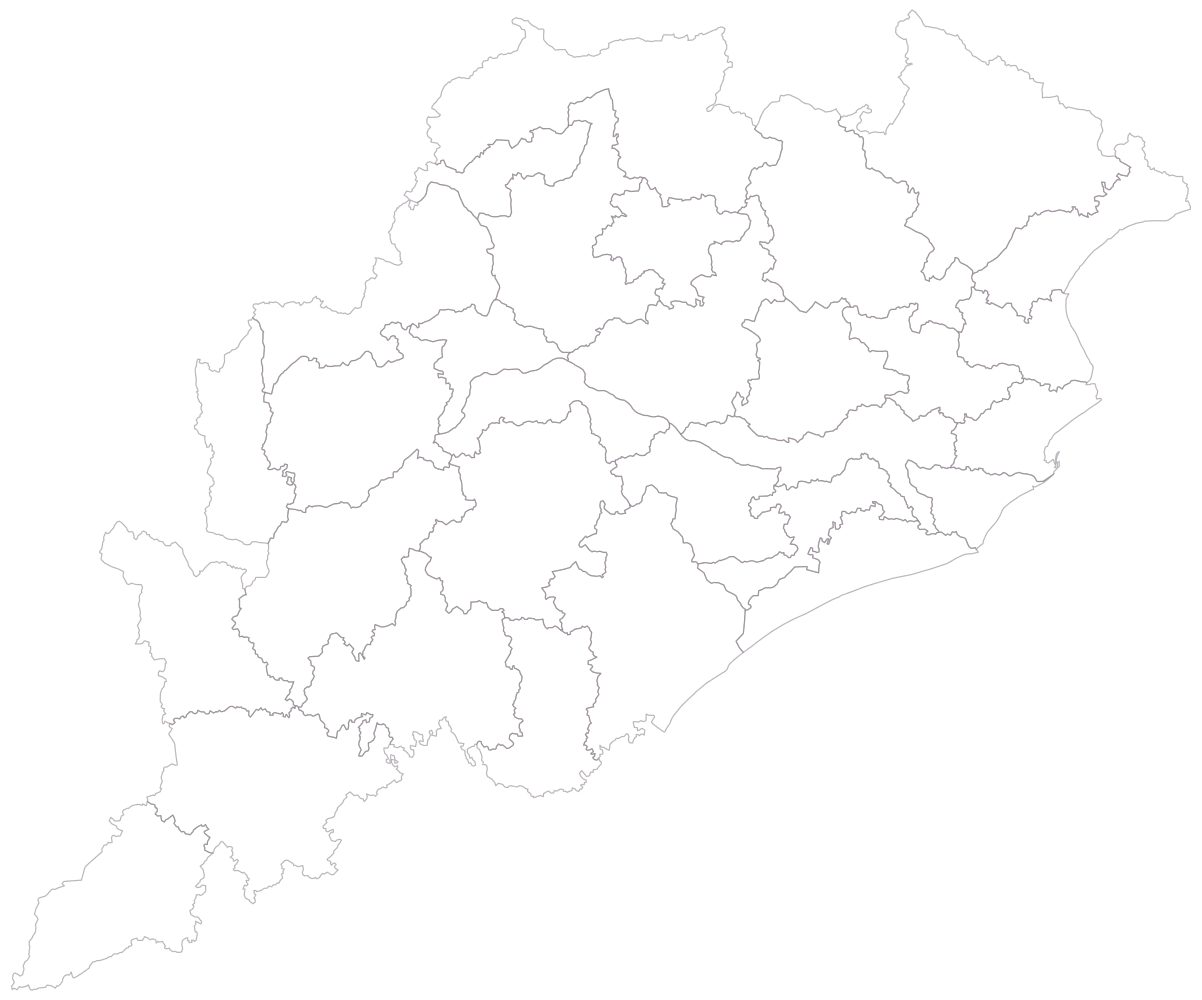 Survey Results Map of India: Step 1 — the geography, still empty