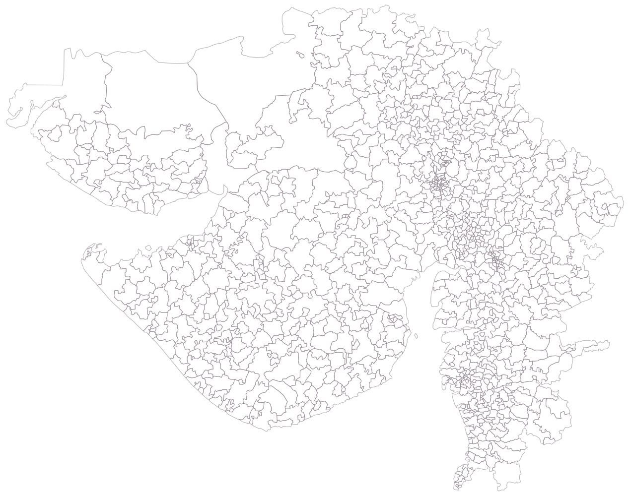 Warehouse Coverage Map by PIN Code: Step 1 — the geography, still empty